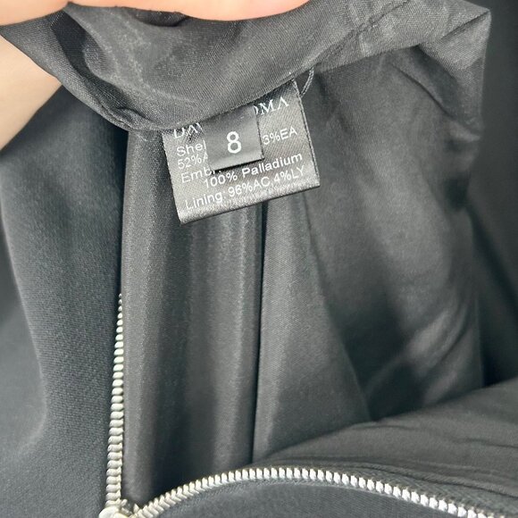 David Koma Black Triangle Cutout Sleeveless Mini Dress - Picture 6 of 10